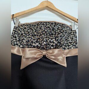 Jessica McClintock for Gunne Sax Strapless Cocktail Dress